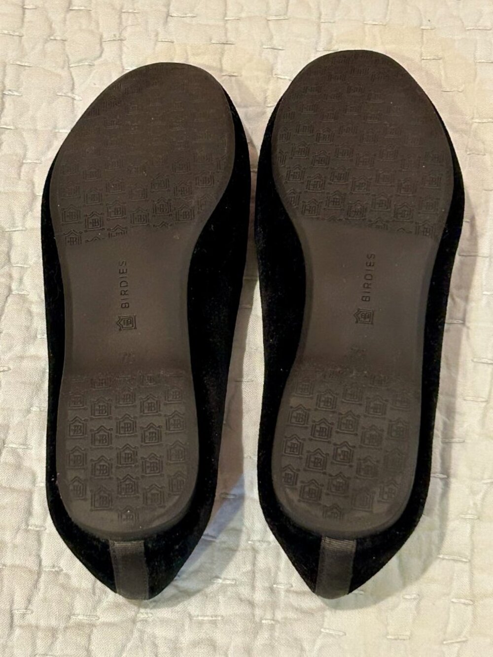 Birdies - The Starling - Black Velvet Flat - Size 7.5 with Box - Picture 10 of 15